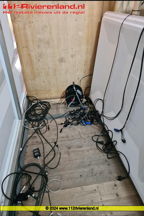 Geluidsapparatuur gestolen uit feesttent