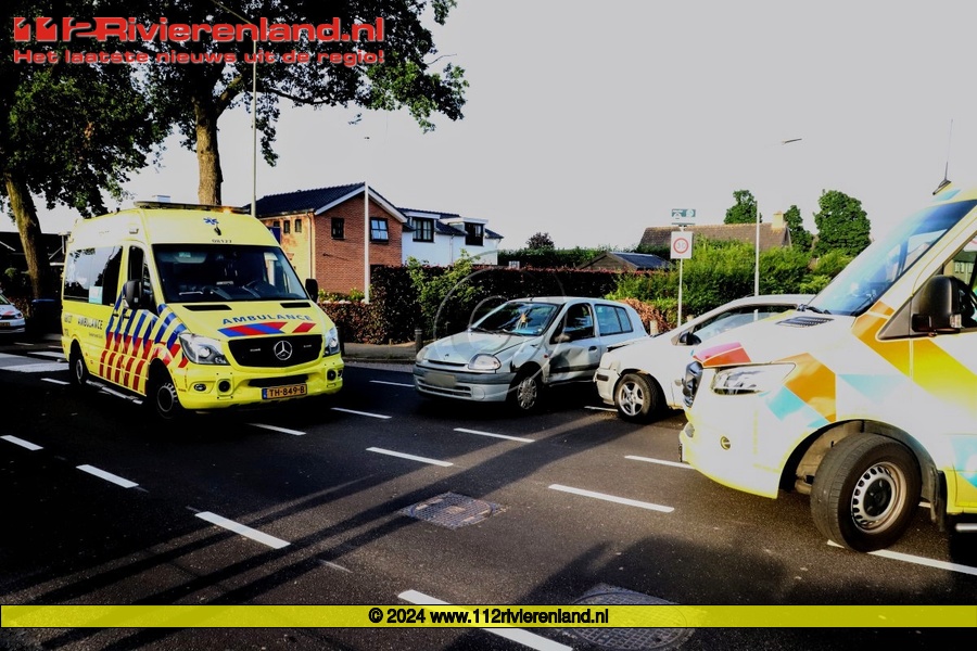 Botsing tussen twee auto's