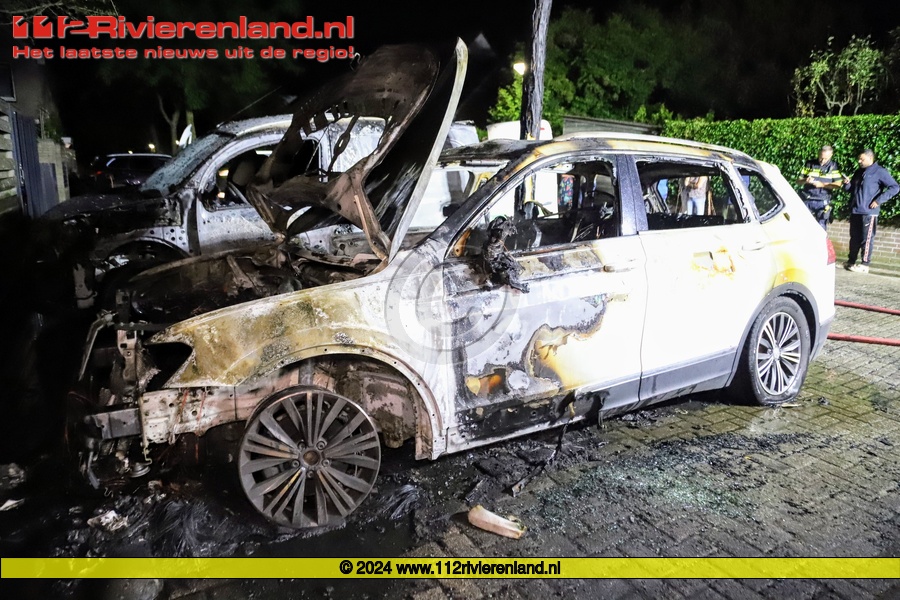 Auto uitgebrand aan de koningsspilstraat