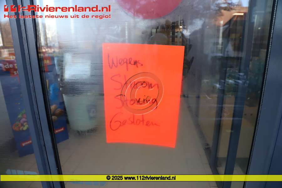 Winkels vanmorgen gesloten door stroomstoring