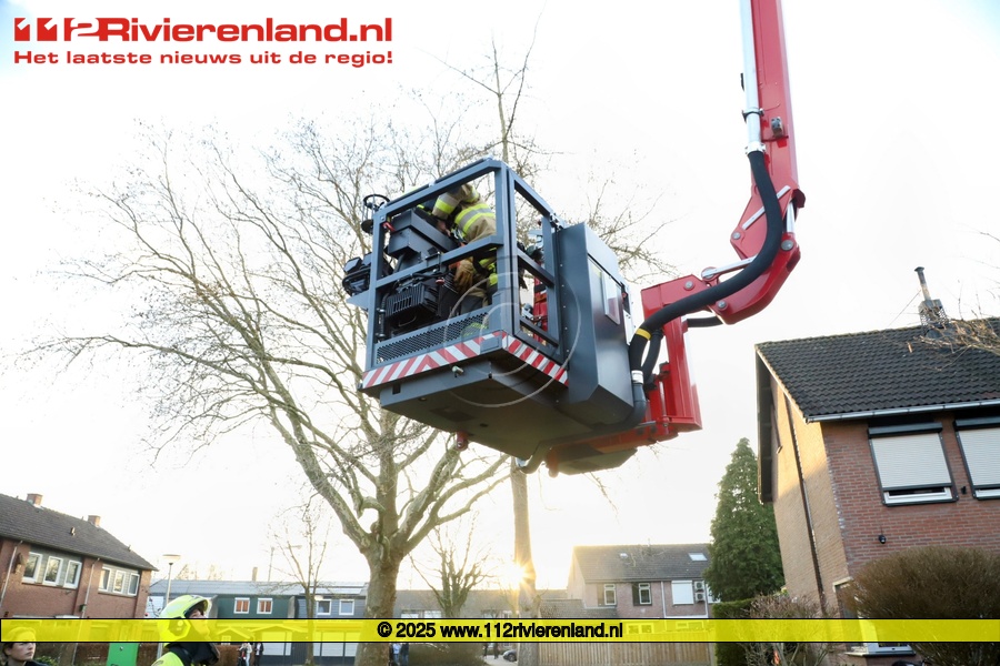 Schoorsteenbrand aan het Jan van Nassauplein