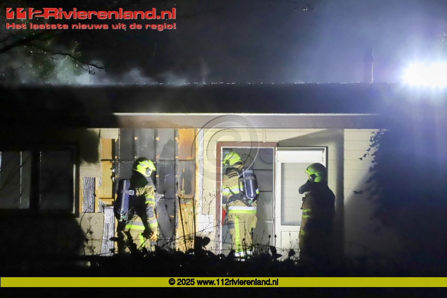 Veel schade bij brand in stacaravan