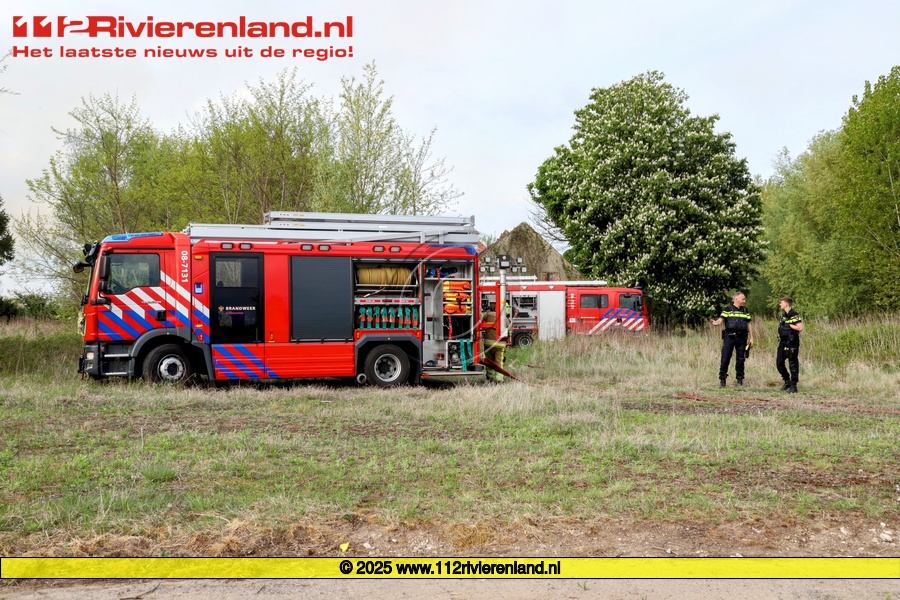 Brand bij voormalige steenfabriek