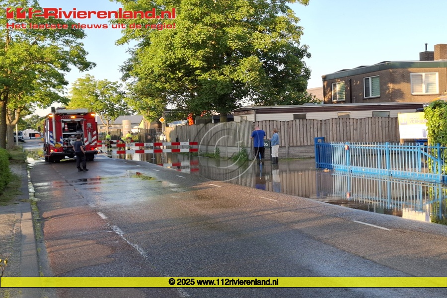 Wateroverlast door leiding breuk