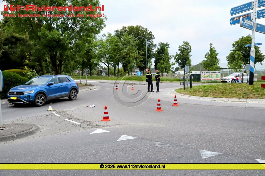 Automobilist en fietser komen met elkaar in botsing