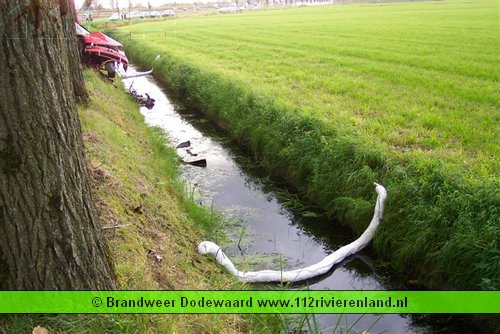 Auto tegen de boom
