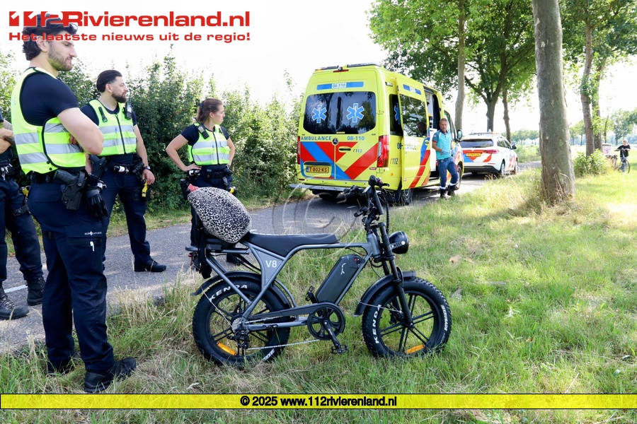 Vrouw raakt gewond na val met fatbike