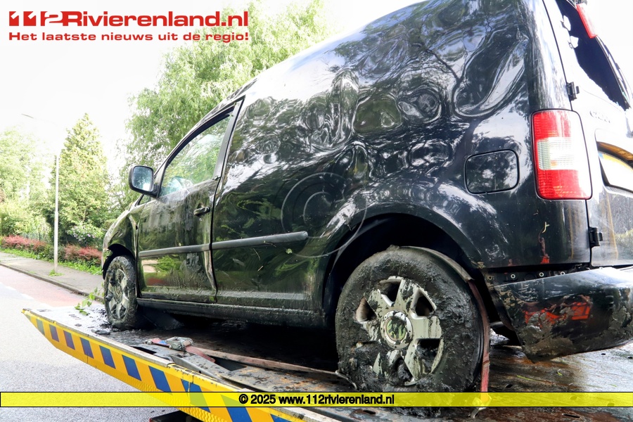 Auto in de sloot