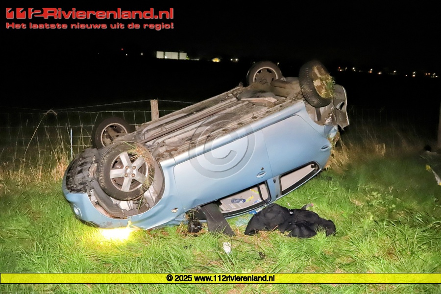 Auto op de kop