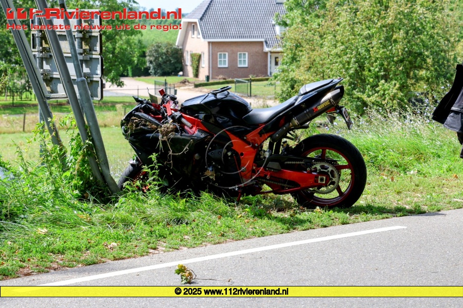Ongeval tussen voetgangers en motorrijder