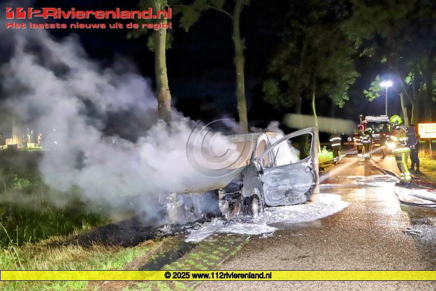 Autobrand aan de Broekdijksestraat