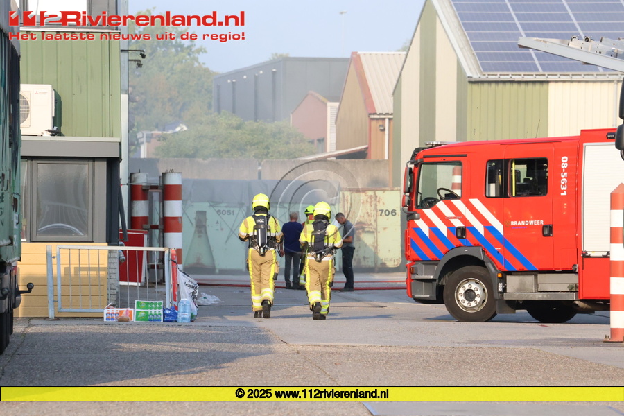 Brand bij Zaagsel en Houtvezelbedrijf