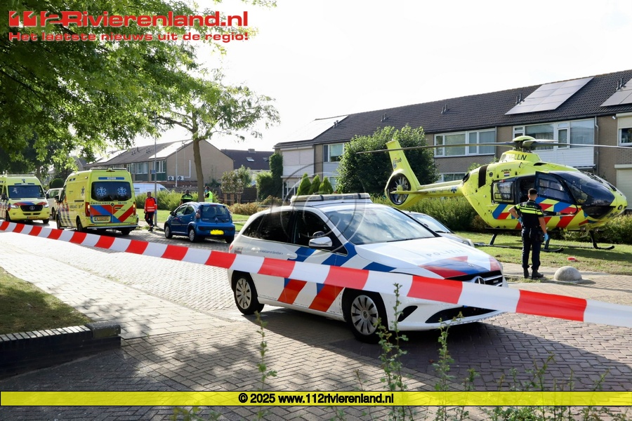 Hulpdiensten massaal naar de Maurikstraat