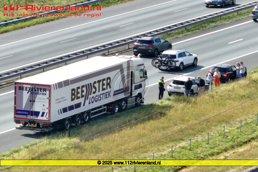 File door ongeval op de A15