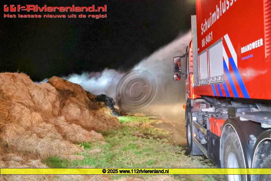 Buitenbrand met flinke rookoverlast