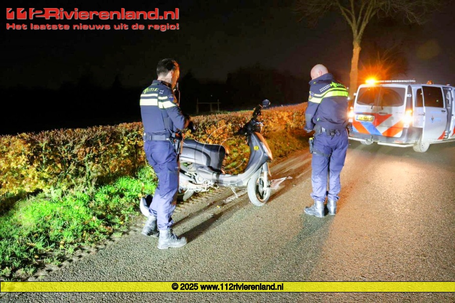 Fatbiker en scooterrijder botsen