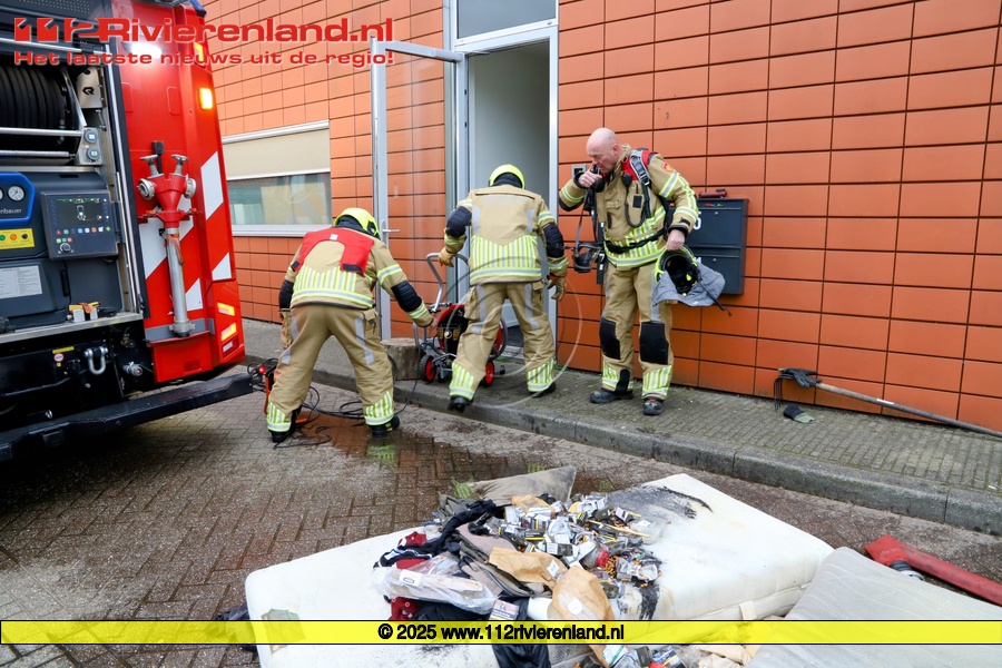 Matras in brand