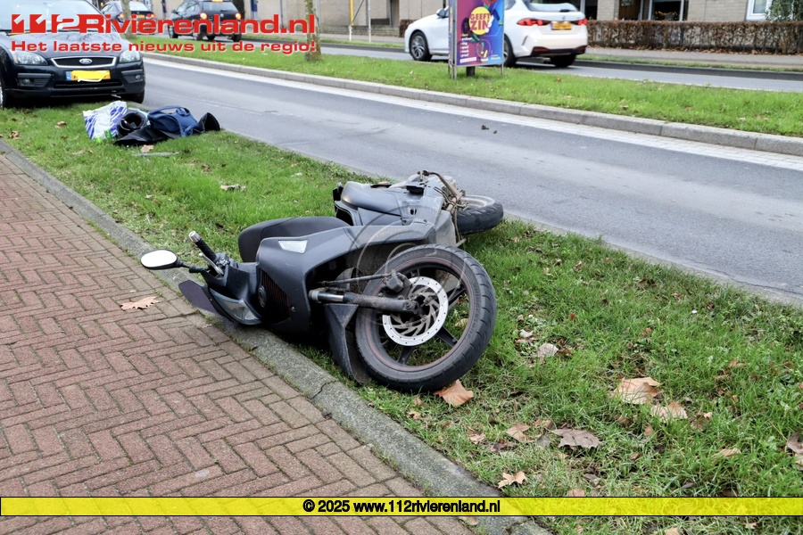 Ongeval tussen scooterrijder en personenauto