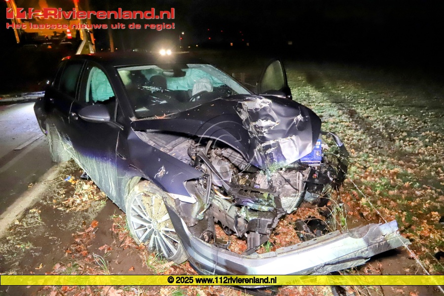 Eenzijdig ongeval op de Voetakkerweg