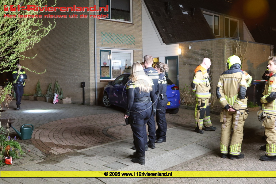 Woningbrand politie doet onderzoek