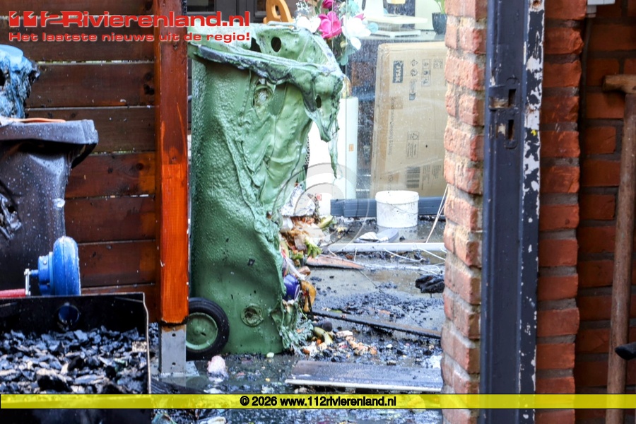 Felle brand en ontploffende gasfles zorgen voor opschaling