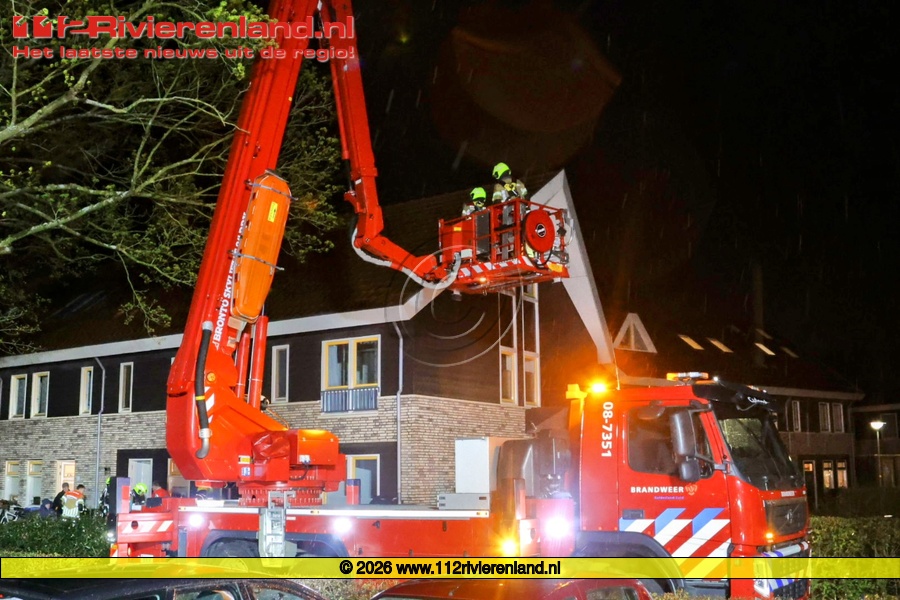 Schoorsteenbrand aan het Douwes Dekkerpad