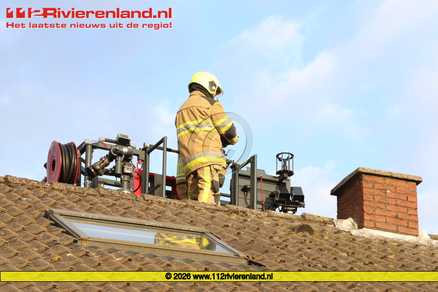 Schoorsteenbrandje aan de Willem van Oranjestraat