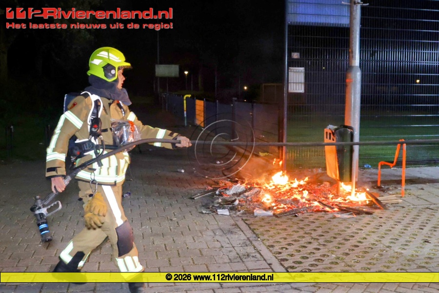 Weer afvalbrand op de Teisterbantlaan