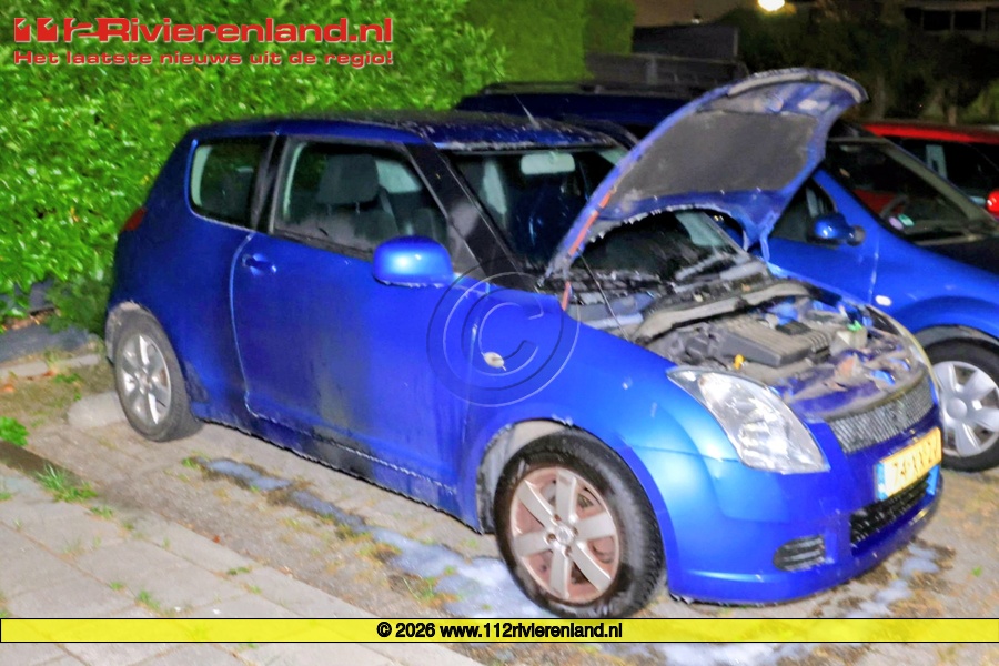 Auto beschadigd na vermoedelijke brandstichting