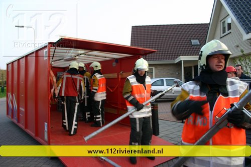 Calamiteiten oefening bij bejaardehuis