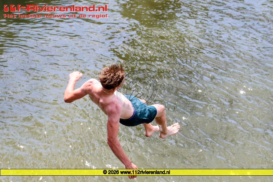 Veel waterpret in de Korne tijdens zomerse temperaturen