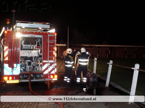 Brand in sportkantine