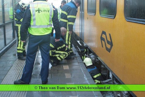 Brand in een treinstel
