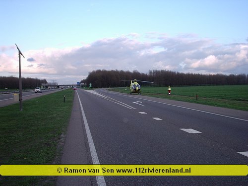 Knooppunt Valburg - Ongeval met vrachtwagen