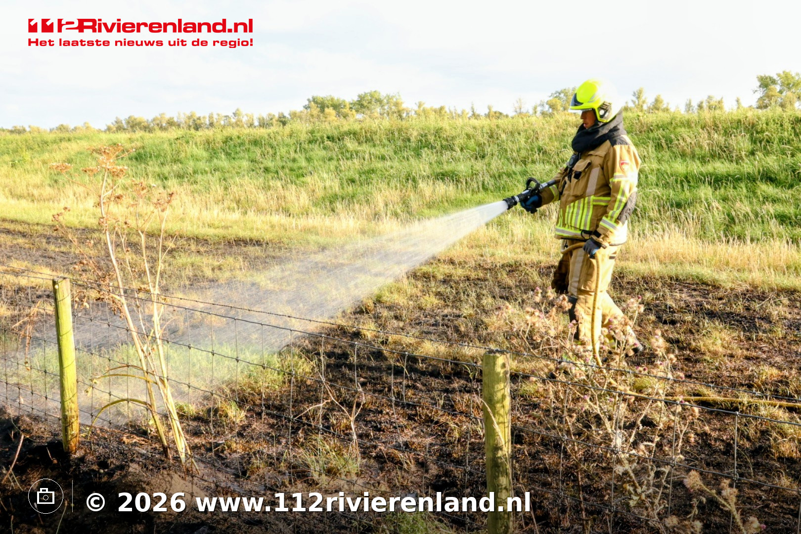 Opnieuw bermbrand, politie zoekt naar mogelijke brandstichter