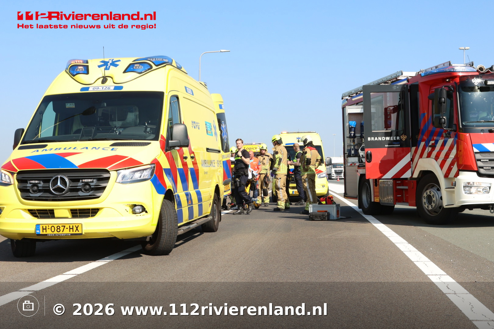 Twee gewonden bij ongeval op A2