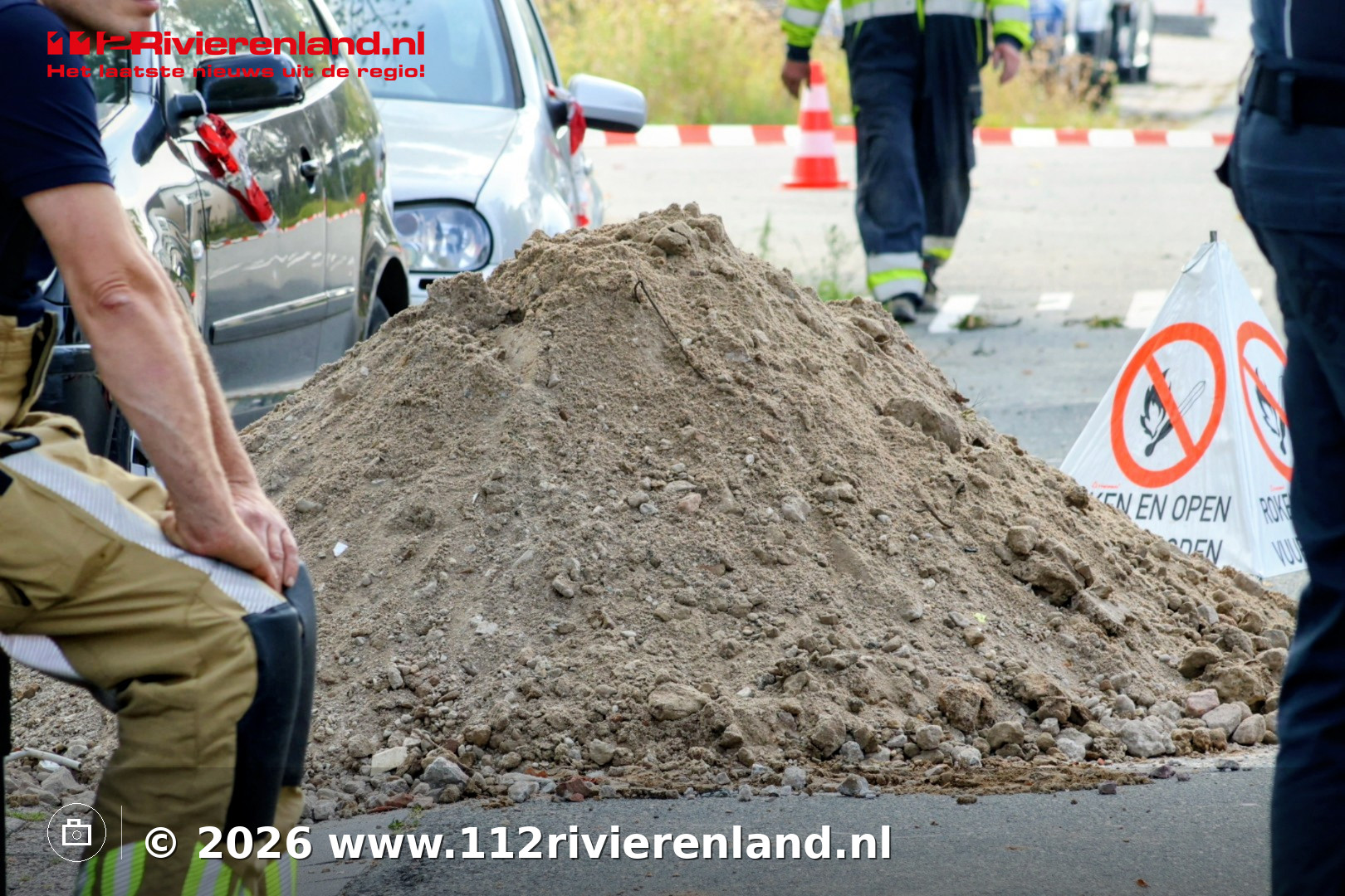 Gasleiding geraakt tijdens graafwerkzaamheden aan Edisonstraat