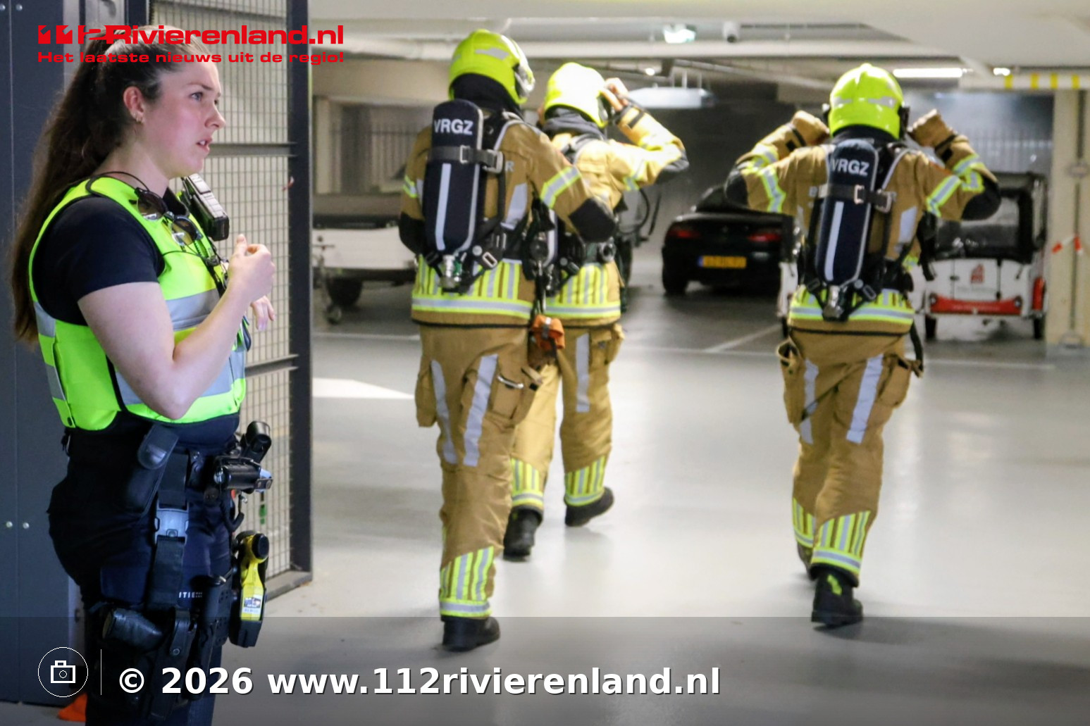 Grote brand in parkeergarage onder zorgcomplex
