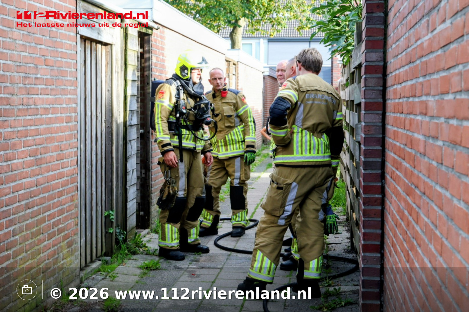 Frituurpan vliegt in brand na harde knal in schuur