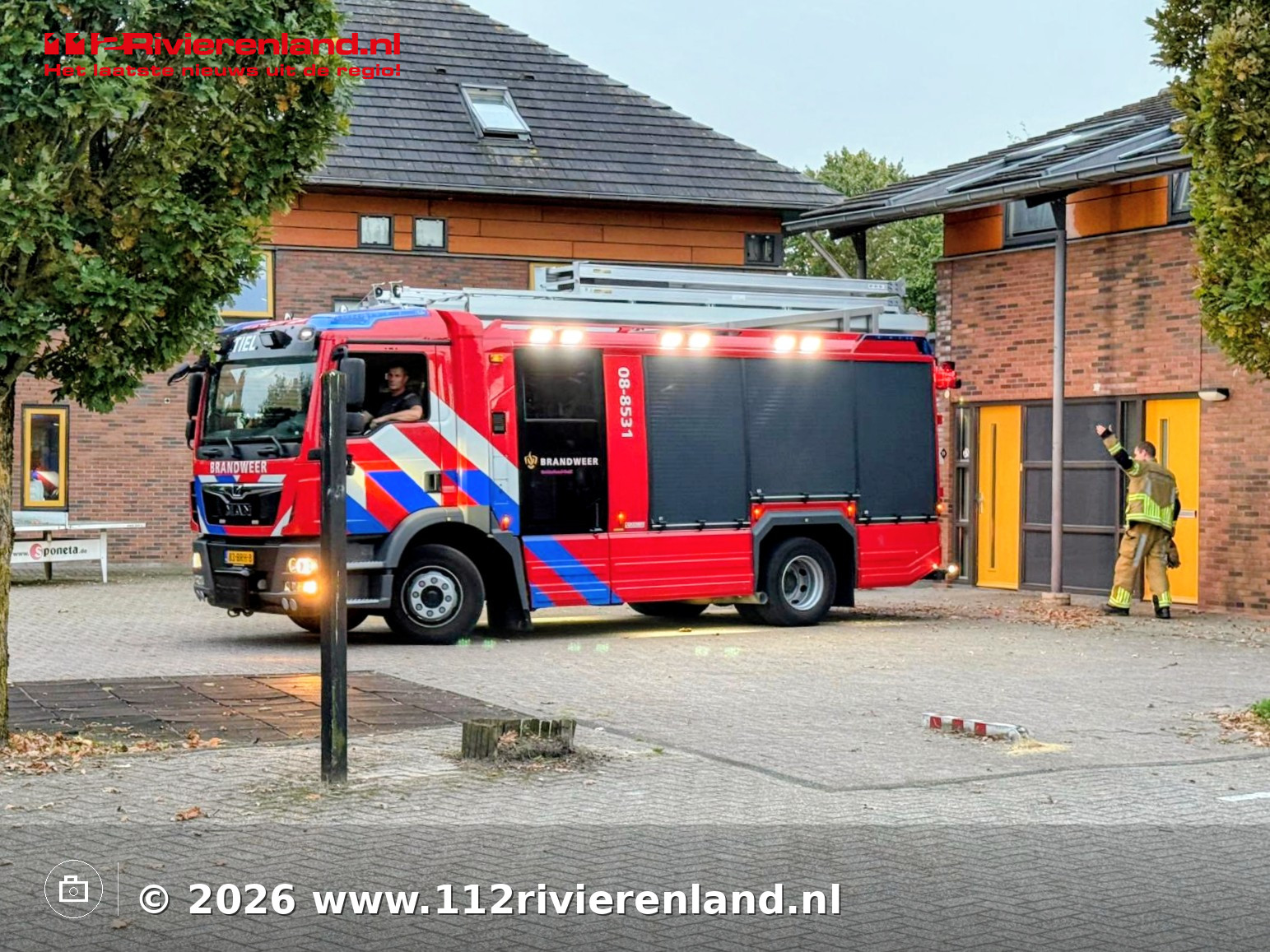 Brandweer rukt uit voor automatisch brandalarm bij jeugdhulpaanbieder