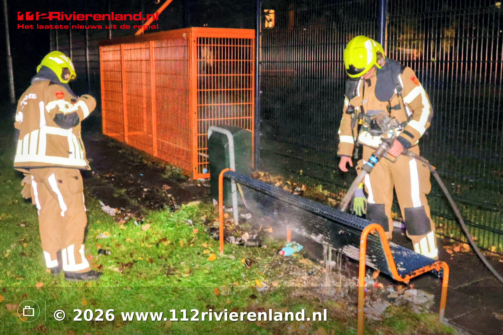 Opnieuw zitbank in brand gestoken bij Cruyff Court