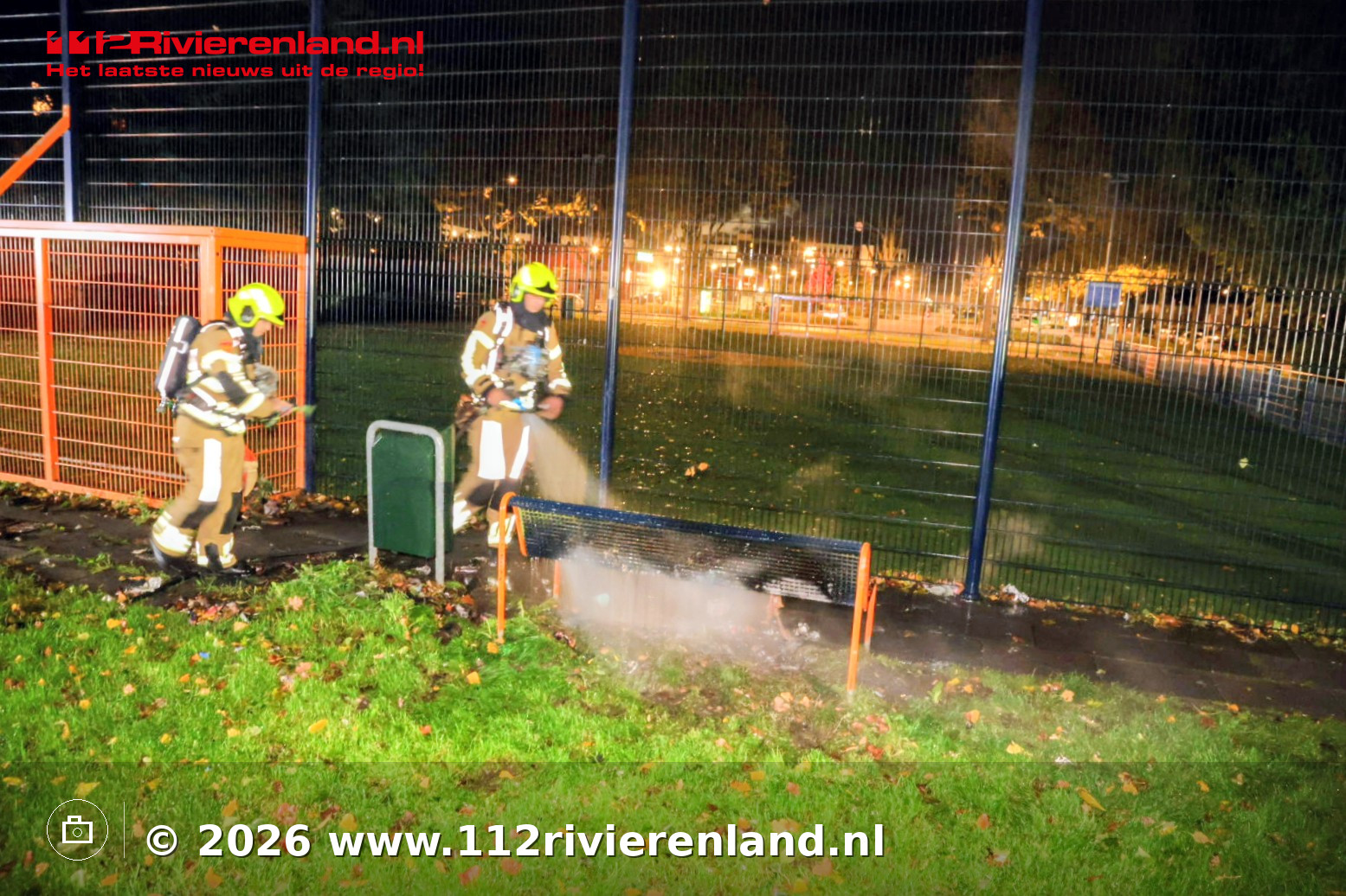 Opnieuw zitbank in brand bij Cruyff Court